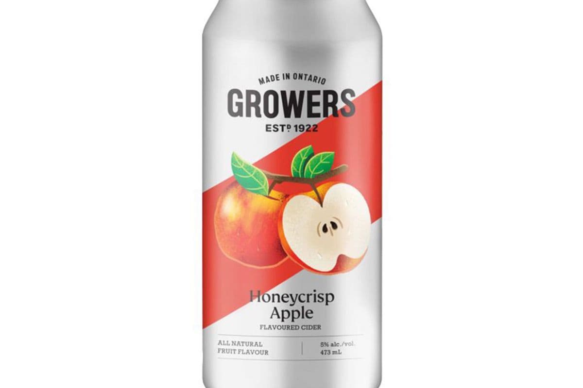 Growers flavoured cider honeycrisp 473 ml (1 x 473 ml)