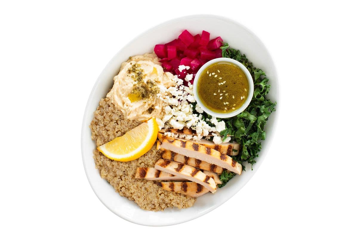 Zesty Chicken and Hummus Bowl