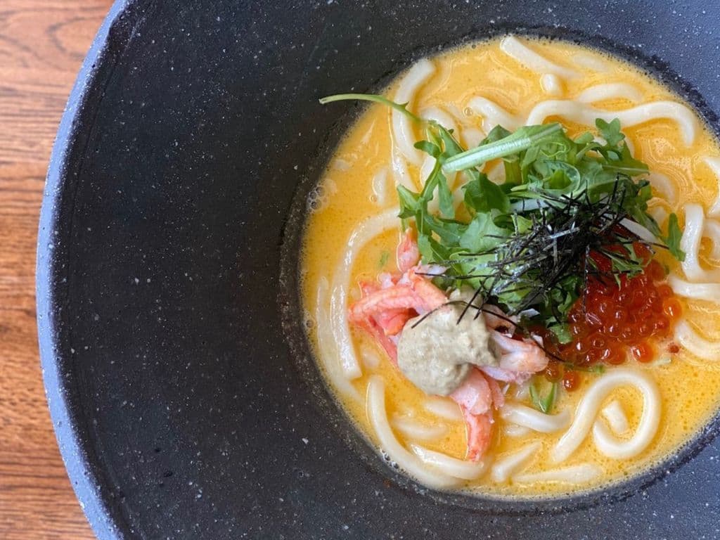 Real Crab And Uni Cream Udon