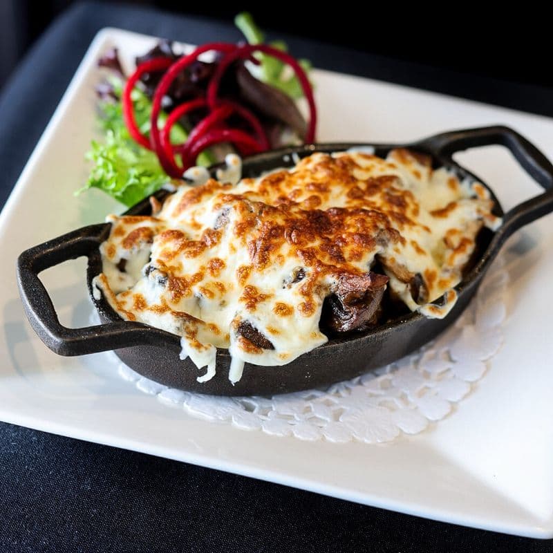 Champignons ail gratinés