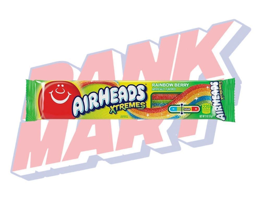 Airheads Xtremes Sour Belts Rainbow - 2oz