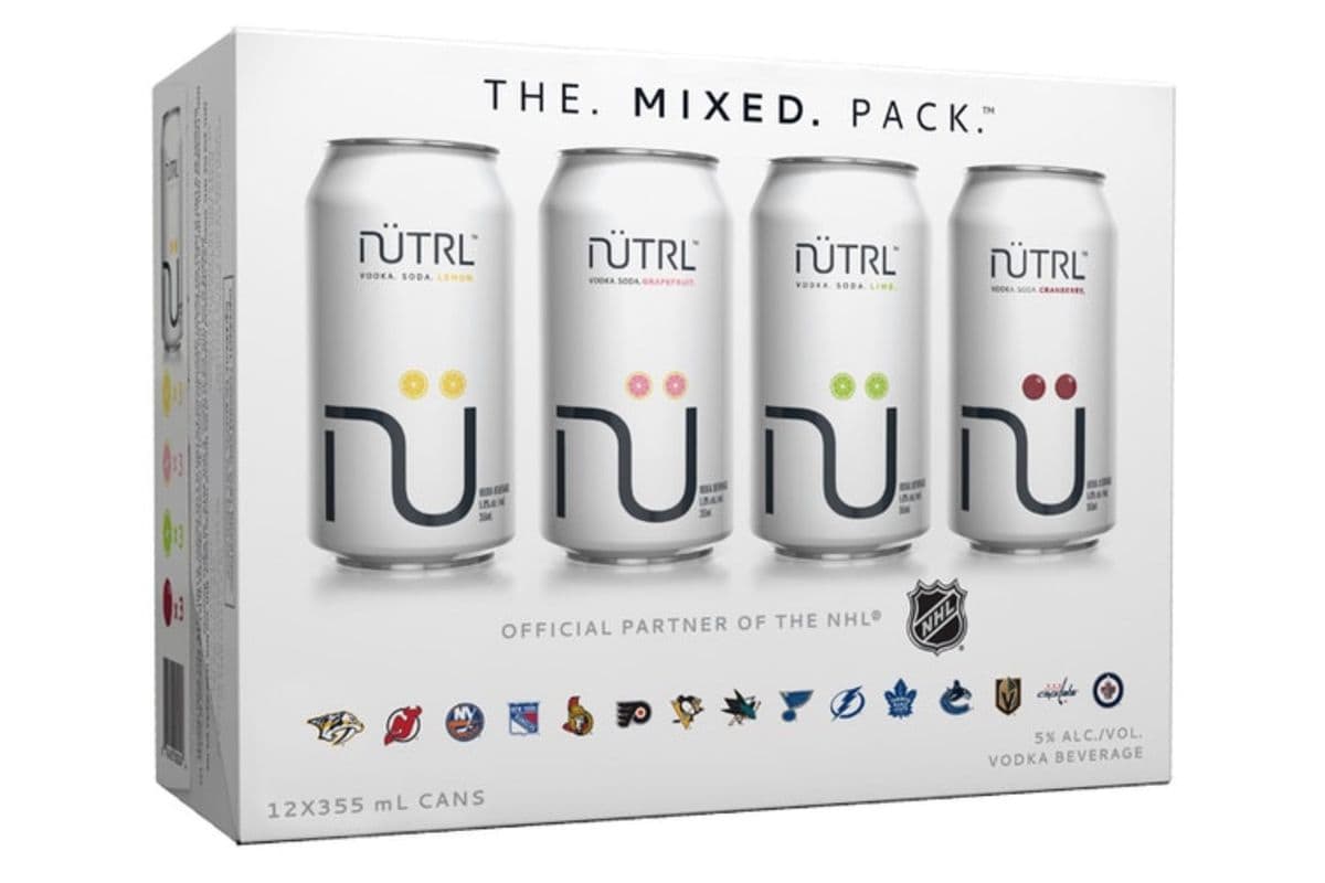 Nutrl Vodka Soda - Mixer Pack (12 x 355ml can)