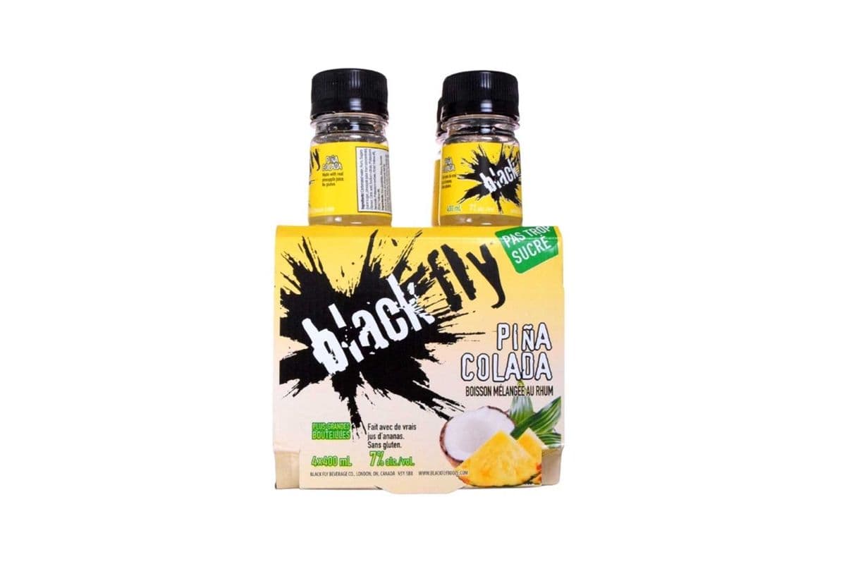 140844. BLACK FLY RUM PINA COLADA (4 x 400ML (BOTTLES))