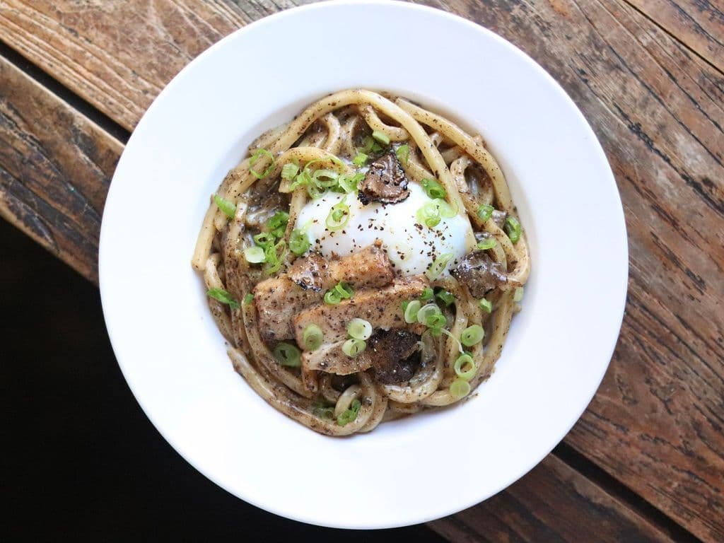 Truffle Carbonara Udon 