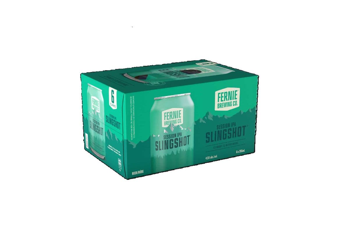 771186 - FERNIE BREWING CO. SLINGSHOT SESSION IPA (6 x 355ML CANS)