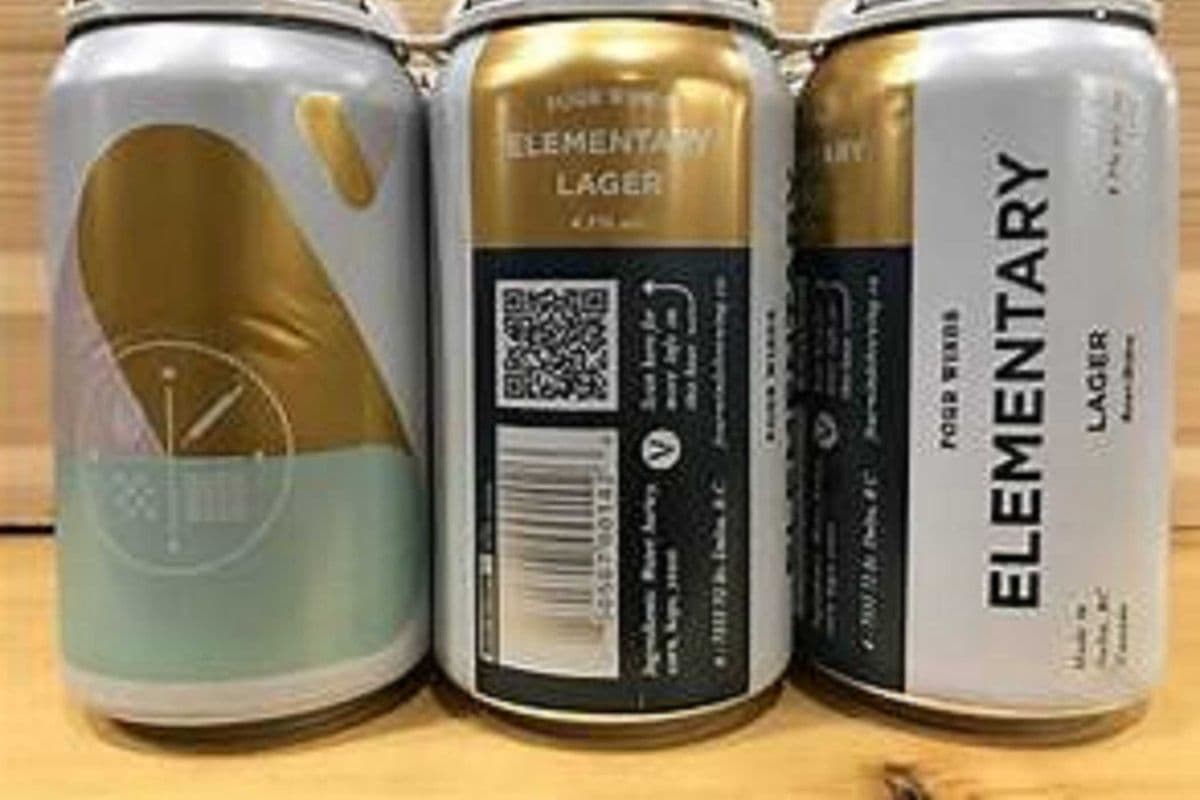 Fourwinds Elementary Lager, 6 Cans (1 x 6 cans x 355ml)