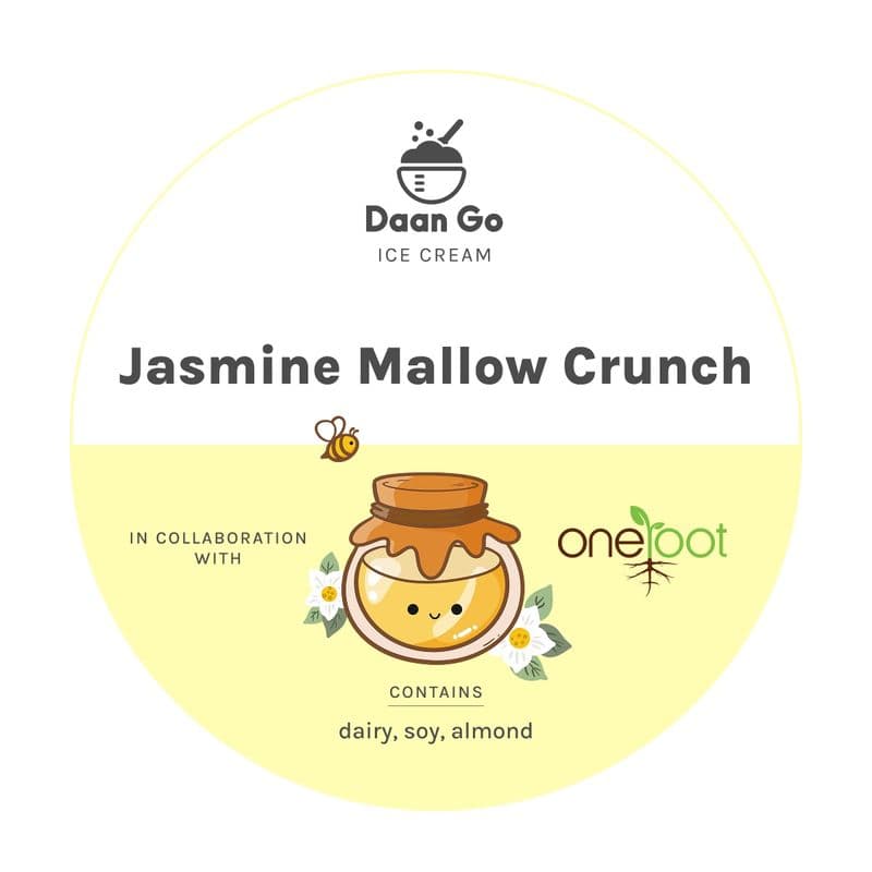 Jasmine Mallow Crunch Ice Cream