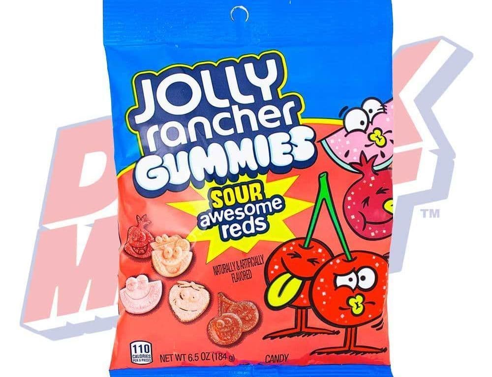 Jolly Rancher Gummies Sour Awesome Reds - 6.5oz
