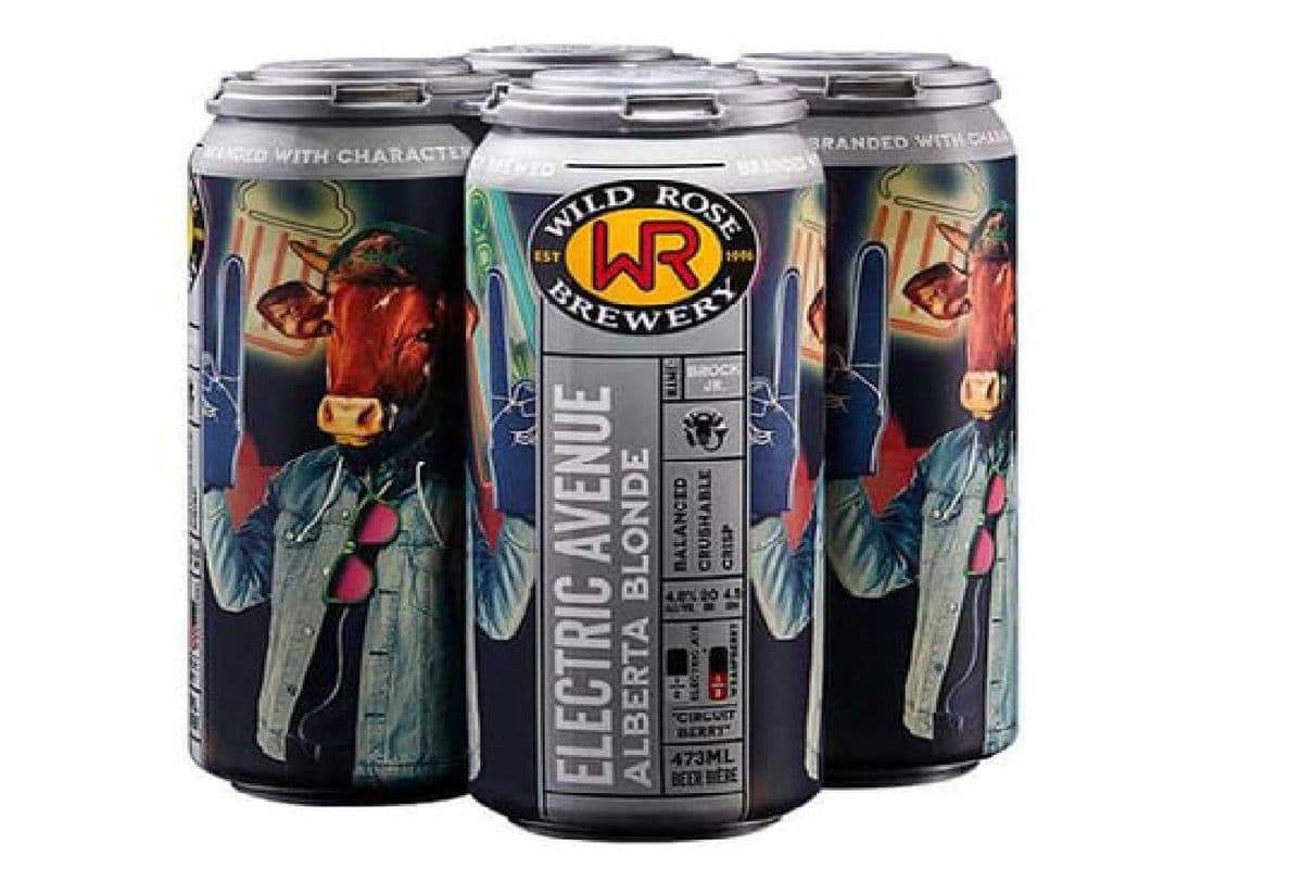Wild Rose Electric Avenue Blonde (4 pack cans) (1 x 4 pk 473 ml )