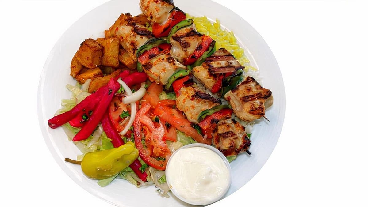 Assiette Brochettes de poulet 
