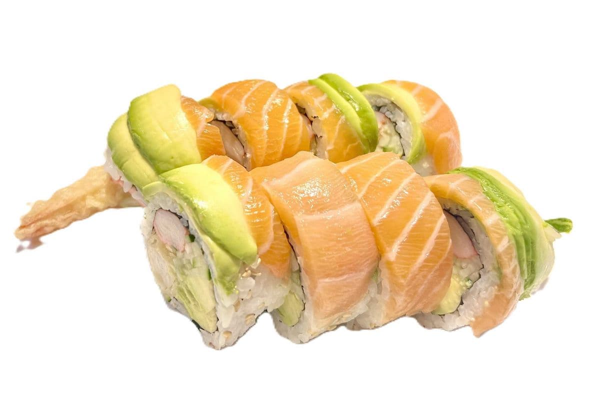 Golden Dragon Roll (Salmon on top)