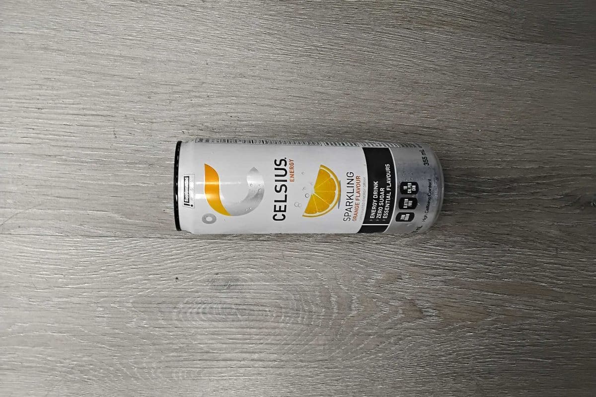Celsius sparkling orange flavour (355ml)