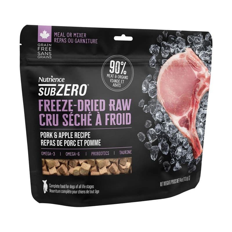 Nutrience SubZero Freeze-Dried Raw Dog Food - Pork & Apple Recipe - 113 g