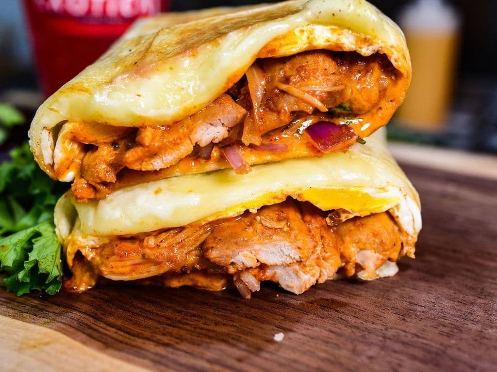 Butter Chicken Frankie Pocket
