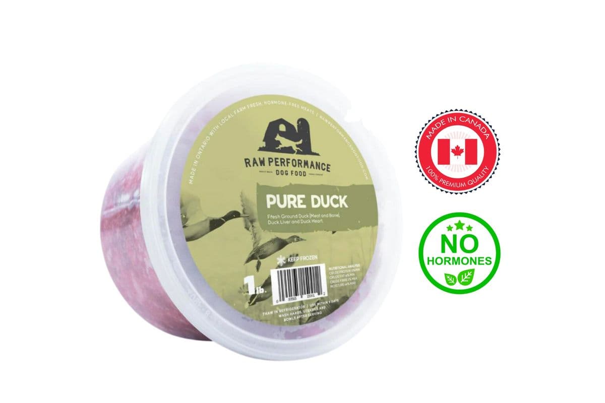 Raw Performance - Pure Duck Raw Dog Food (1 lb)