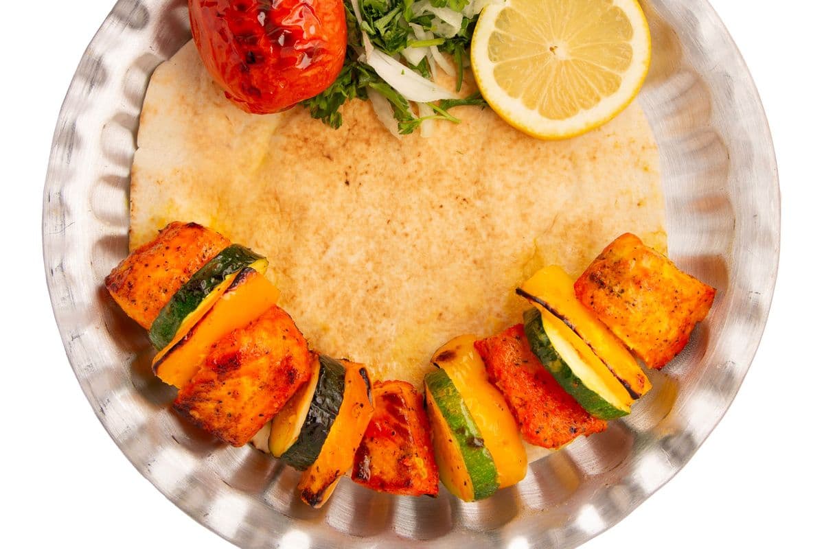Salmon Fish Kebab Skewer