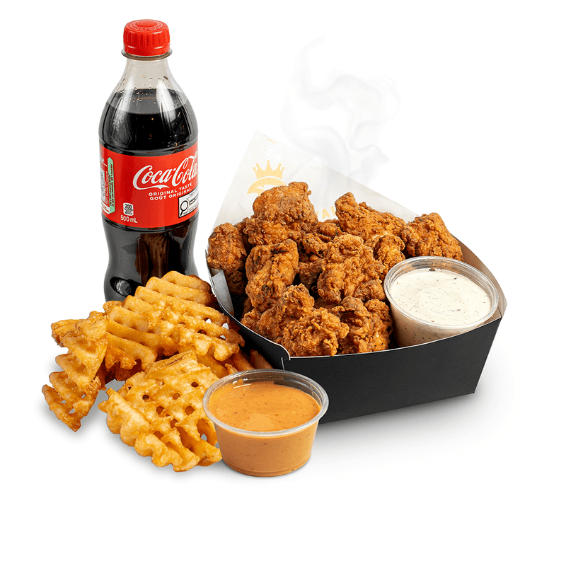 Trio Bouchées de poulet (12 morceaux) / Trio of Chicken Bites (12 pieces)
