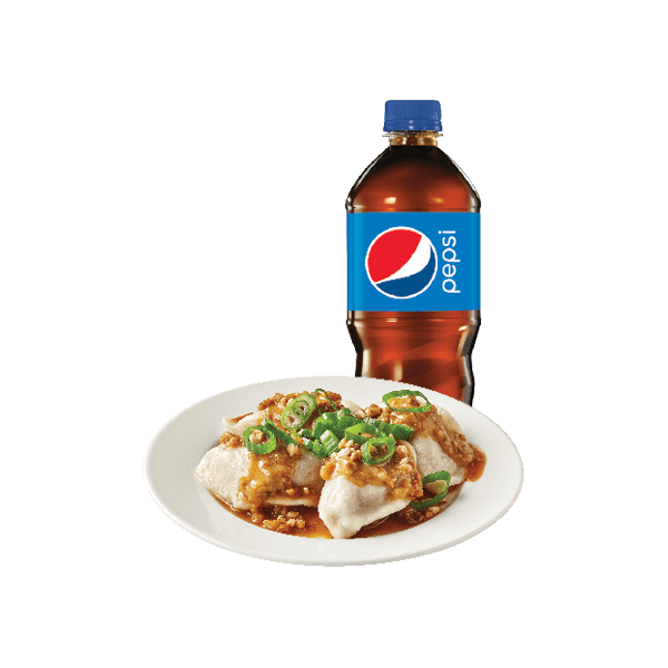 Steamed Dumplings & Bottled Drink Combo 