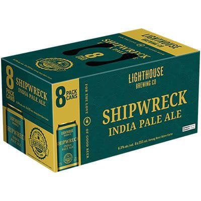 LIGHTHOUSE BREWING SHIPWRECK IPA 8 CAN (8 x 355ML)