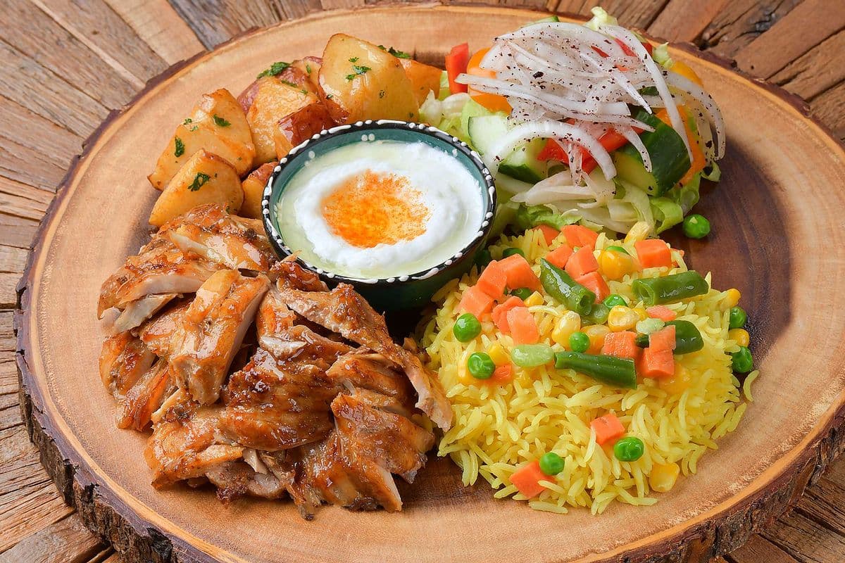 Chicken Shawarma Platter.