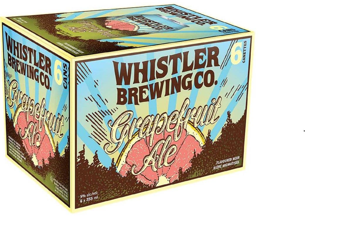 Whistler Grapefruit Ale 6PK Cans, (5.0% ABV) (1 x 6 x 355mL Cans)