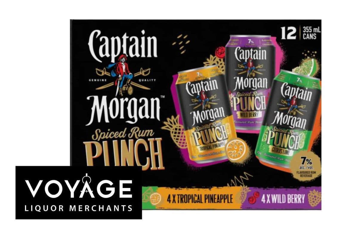 Captain Morgan Spiced Rum Punch Variety (12 x 355ml)