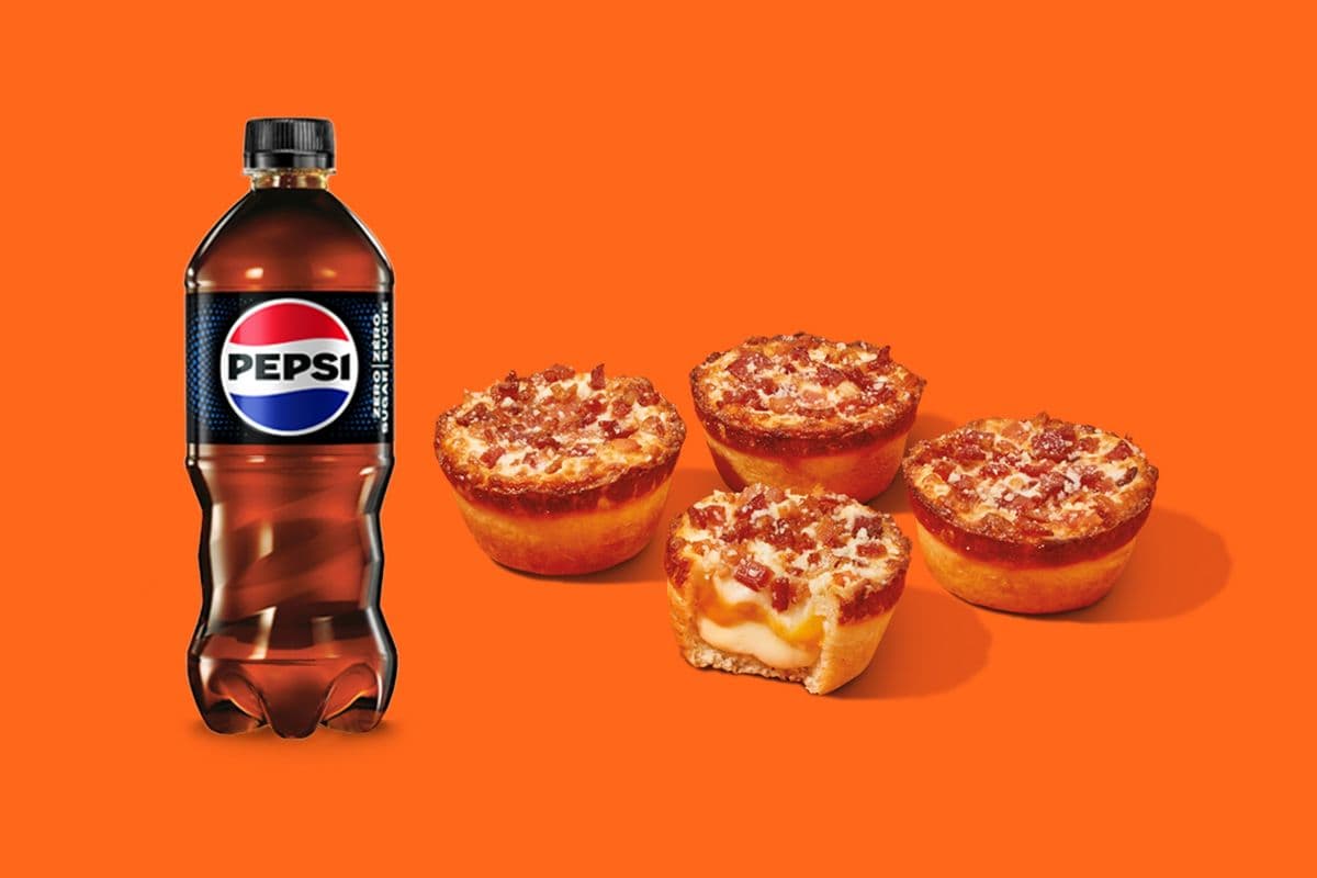 Crazy Puffs™ (4 per order) with one 591ML Pepsi Beverage