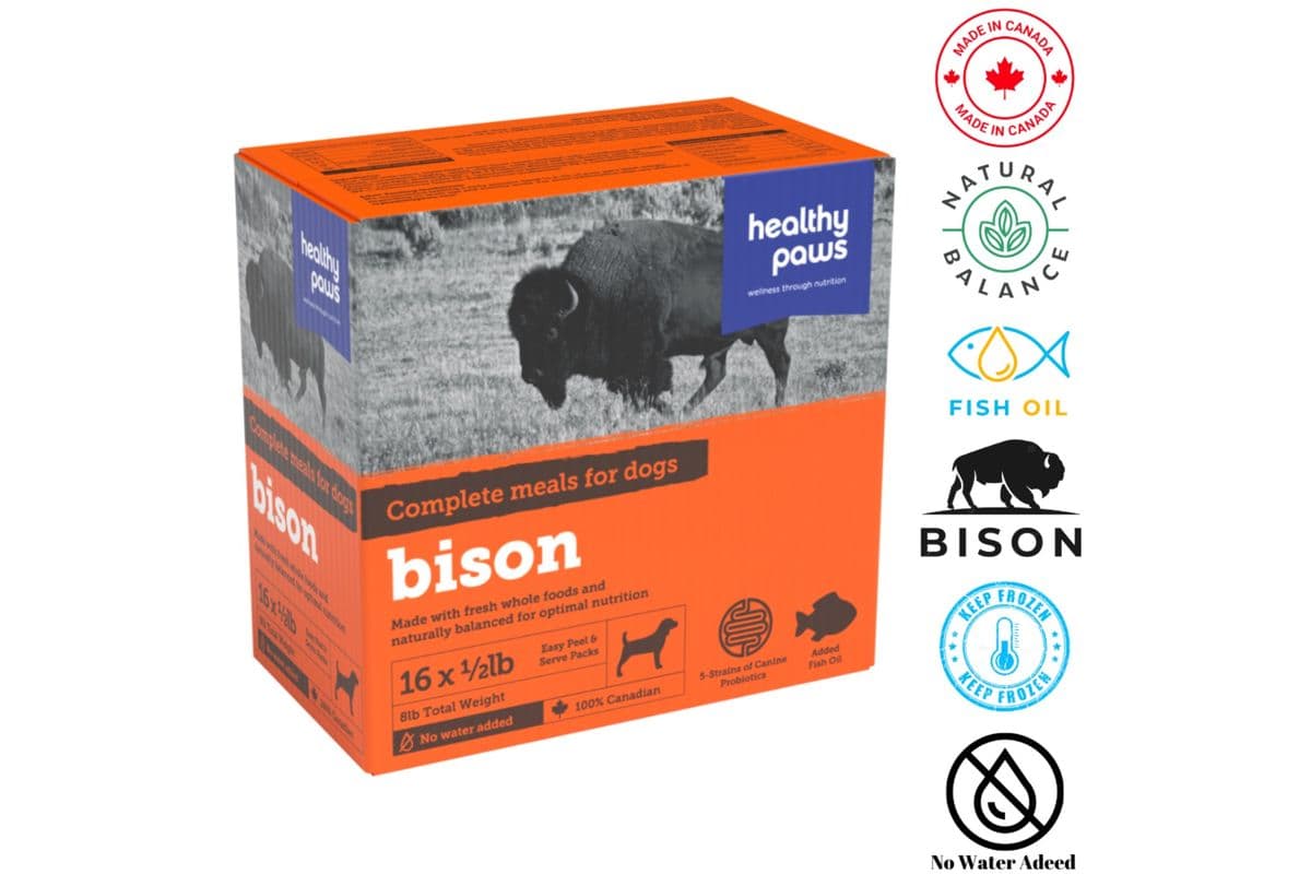 Healthy Paws Canine Complete Dinner Bison (0.5 lb)