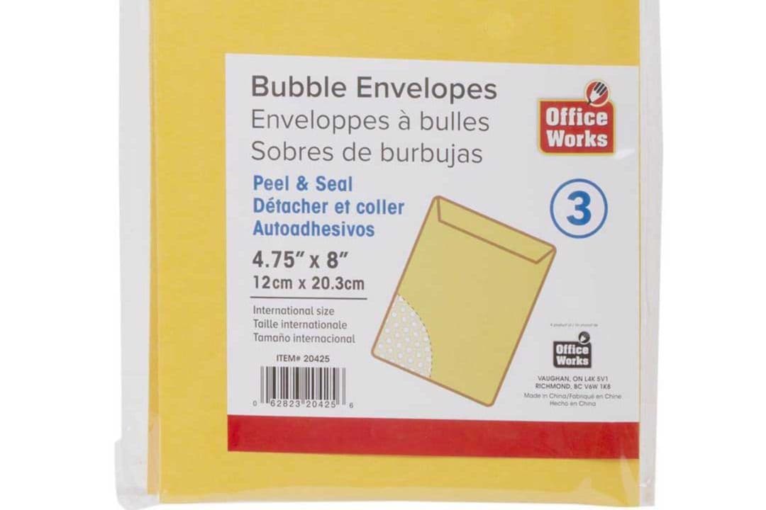 Envelope Bubble 4.75X8In 3Pc, CTG 20425