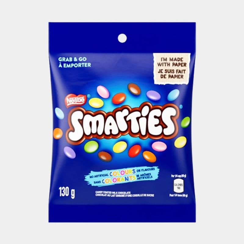 Smarties Candy Coated Milk Chocolate Pouch