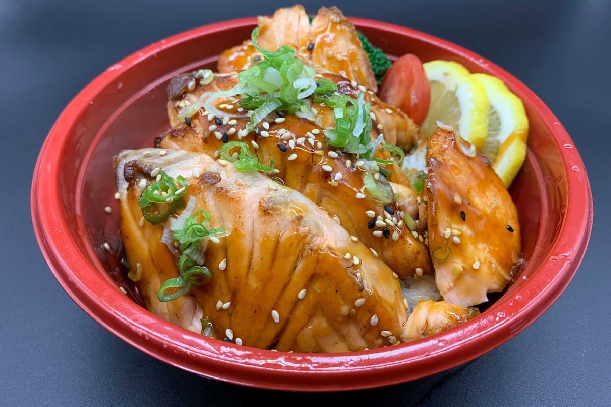 Salmon Teriyaki Don