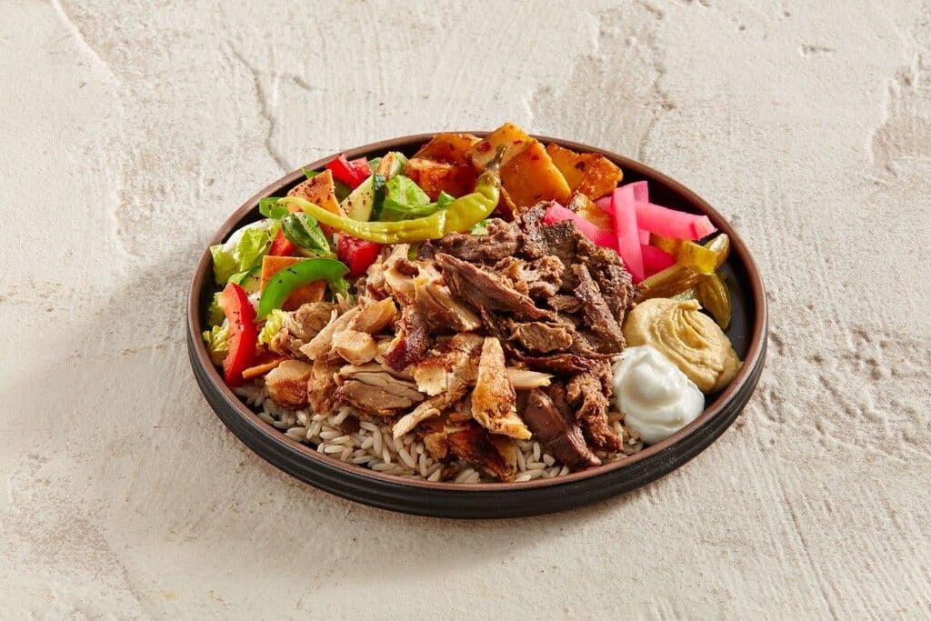 Chicken & Beef Shawarma Plate / Poulet et shawarma