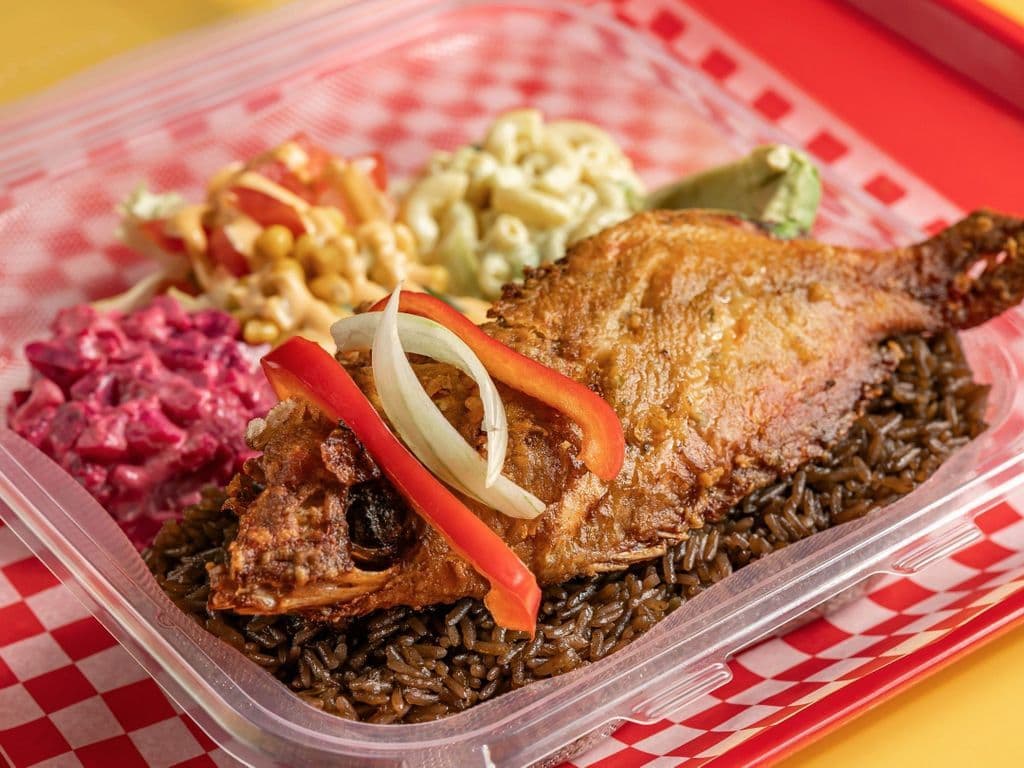 Bol Poisson Frit (Moyen) + Avocat
