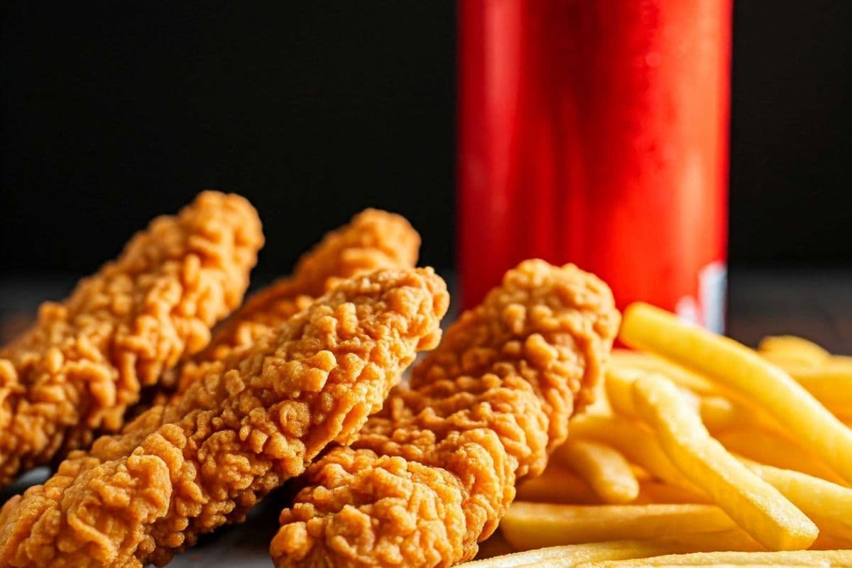 Chicken Strips with pop
