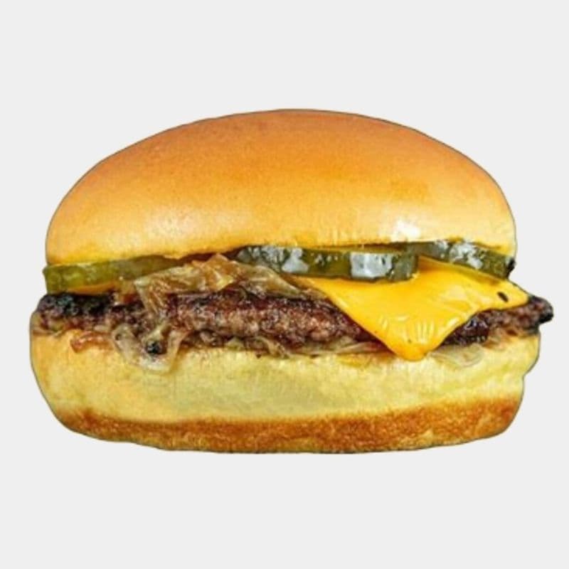 Combo de burger de style oklahoma simple / Single Oklahoma Style Burger Combo