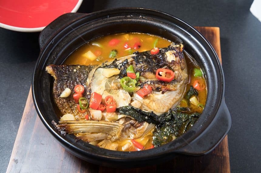 Fish Head Casserole 花莲鱼头砂锅