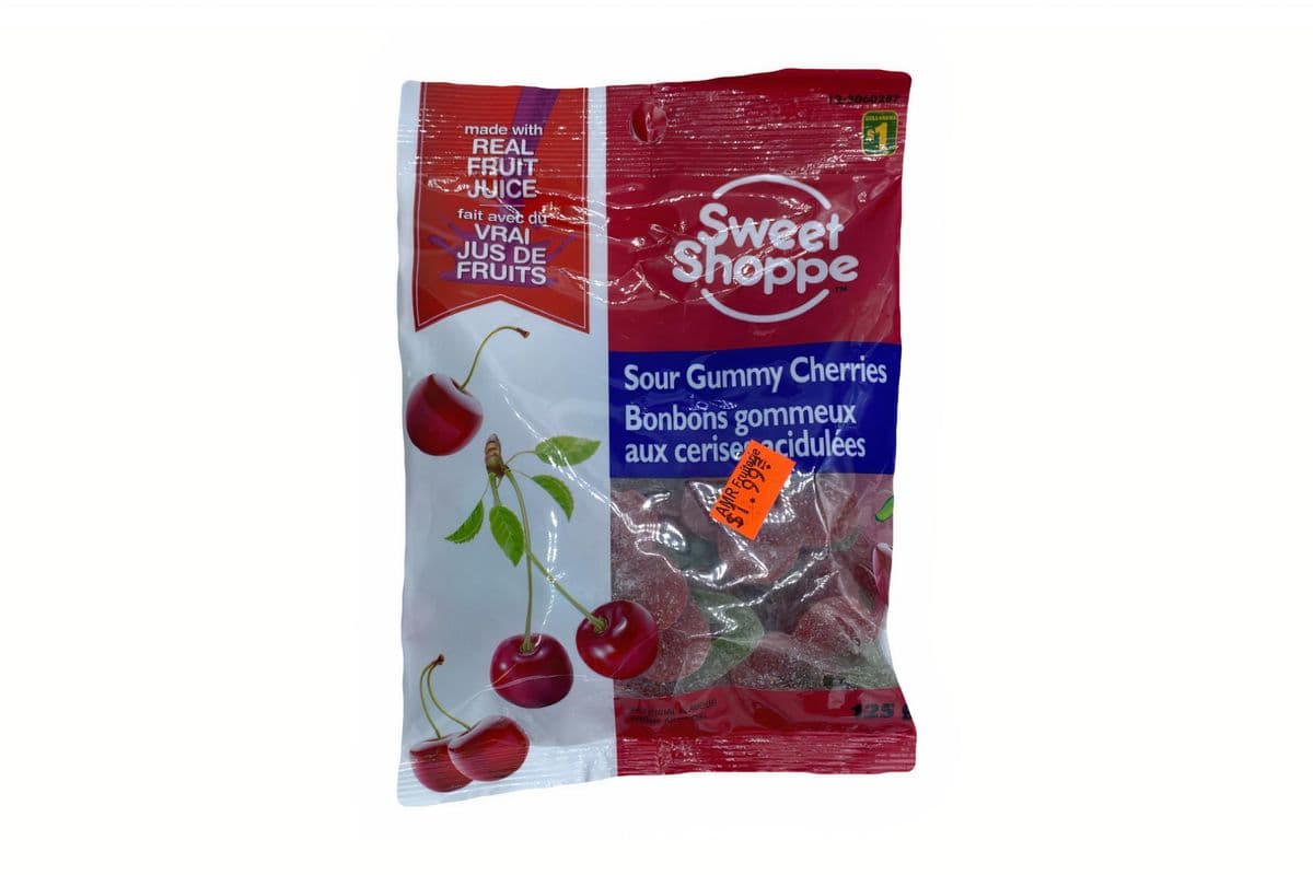 Sweet Shoppe cérises gélifiées aigres / Sour Gummy Cherries (125 g)