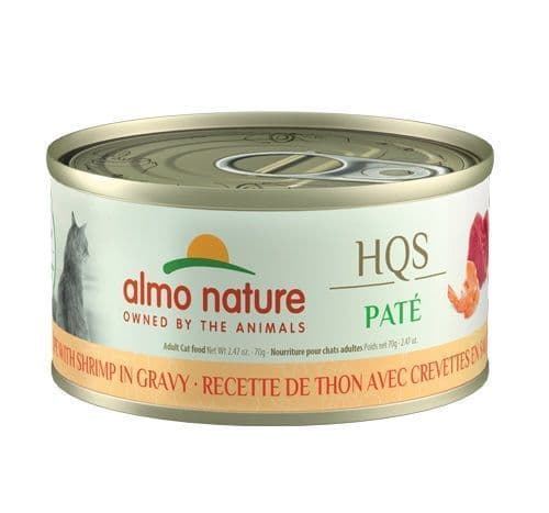 Almo Nature HQS Natural Paté Cat Food - Tuna Pate With Shrimp In Gravy 70g