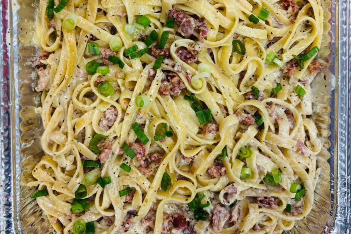 Bacon Fettuccine Pasta