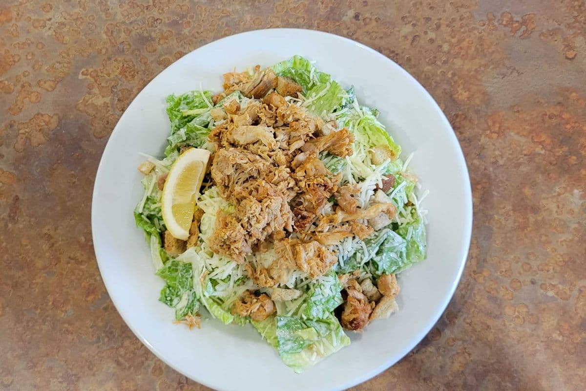 Pulled Chicken Caesar Salad