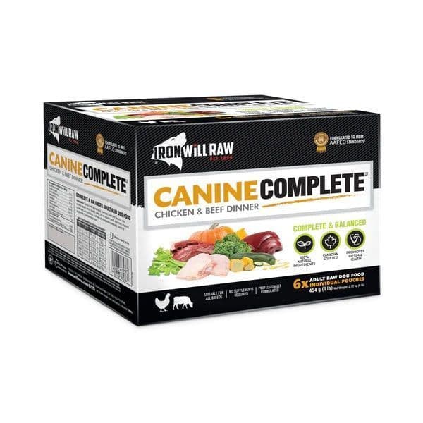 Iron Will Raw Chicken & Beef Canine Complete Dinner