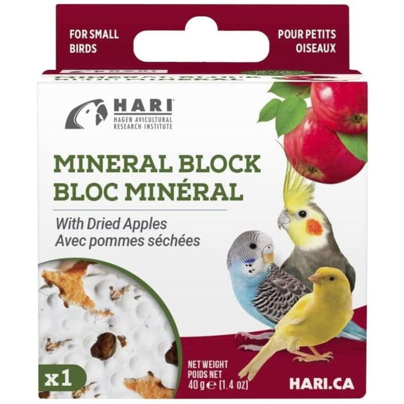 Hari Mineral Block for Birds with Dried Apples