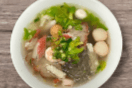 212. Mytho Style Seafood with Clear Noodle and BBQ Pork