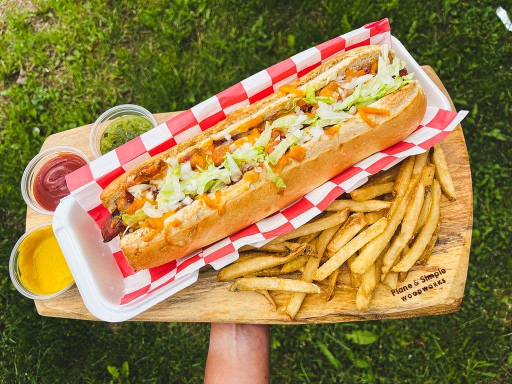 Frank's BBQ Bacon Dog