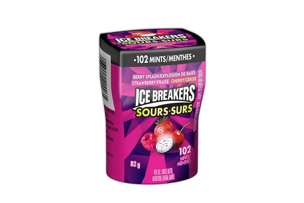 Ice Breakers Sours Berry Strawberry Cherry Btl 82g