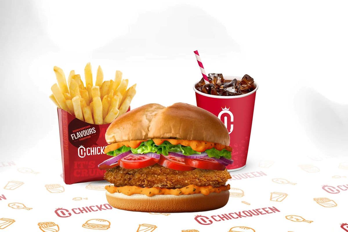 Veggie Tandoori Burger Combo