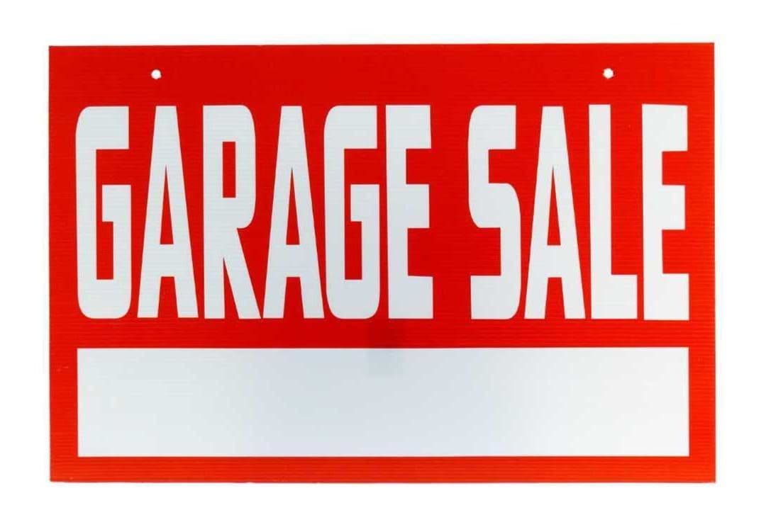 Corrugated Sign Garage Sale, CTG 83088