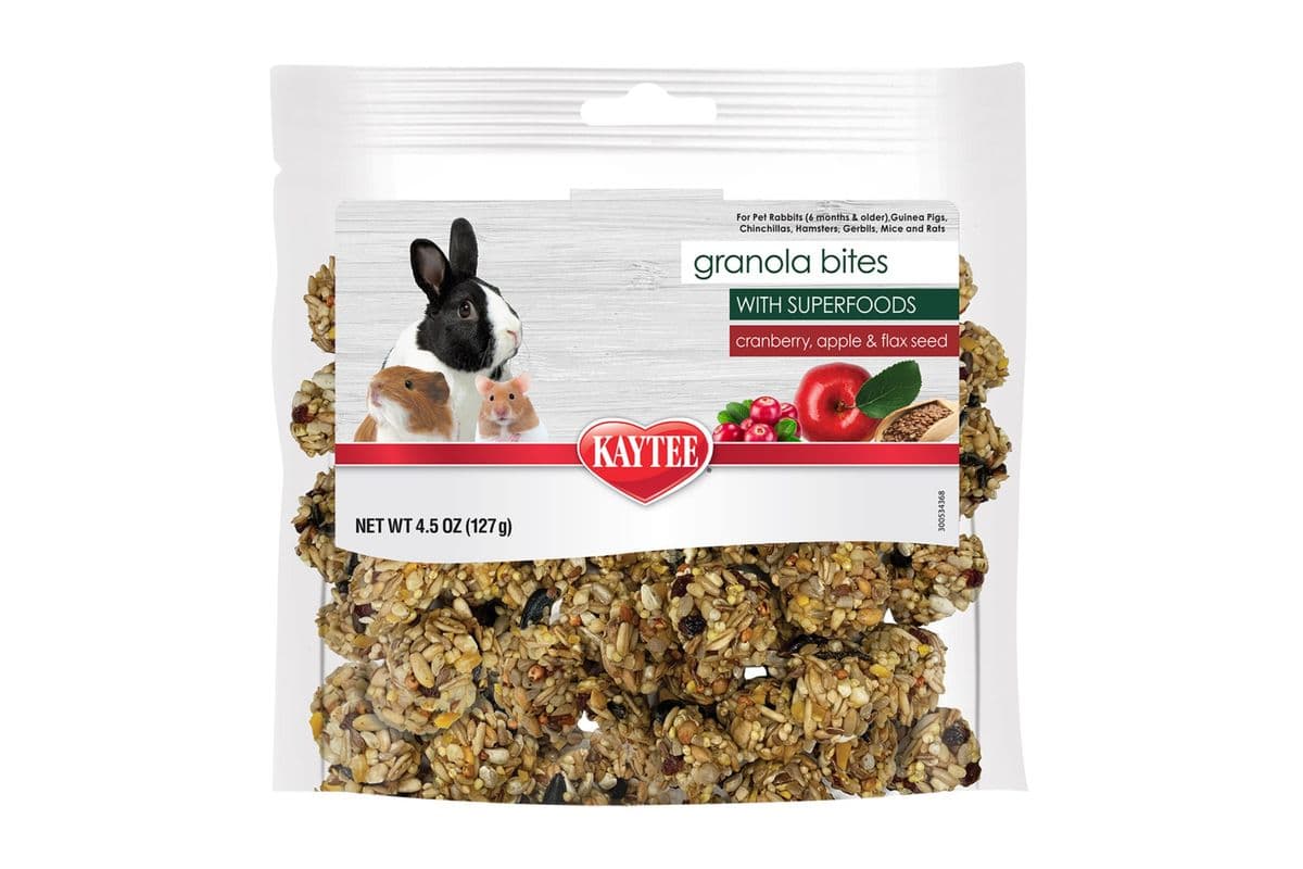 Kaytee Granola Bites with Superfoods - Cranberry, Apple, and Flax Seed