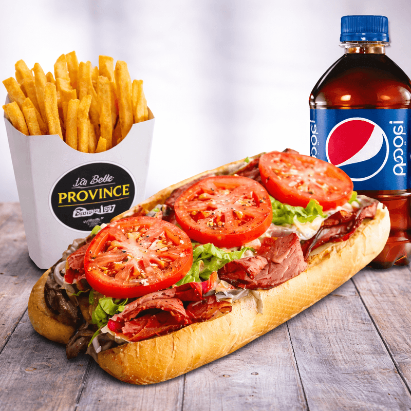 Trio Sous-marin classique avec viande fumée / Classic Sub with Smoked Meat Trio