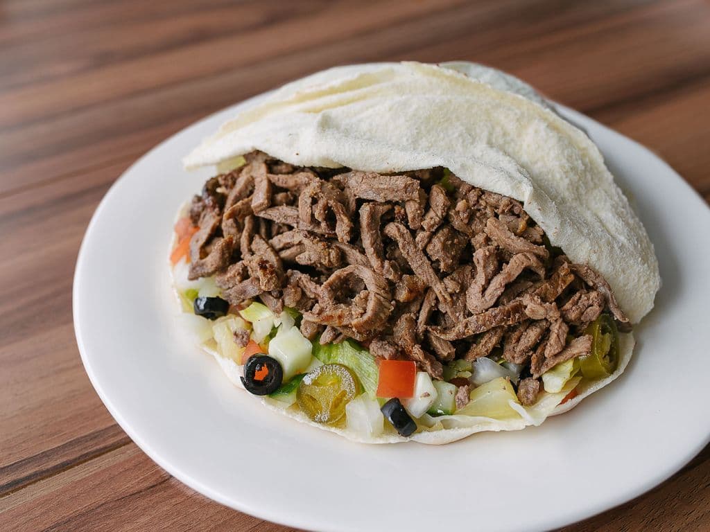 Large Lamb Donair Pita Wrap